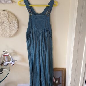 Free People flowy leg overalls